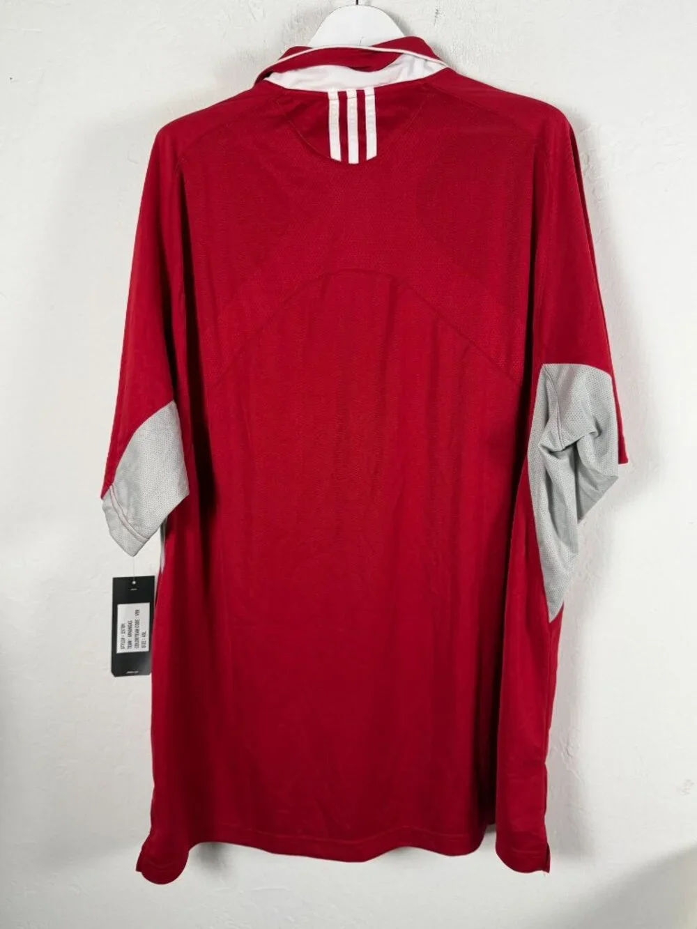Adidas Climacool Arkansas Razorbacks Embroidered Polo Shirt Mens 4XL Red New